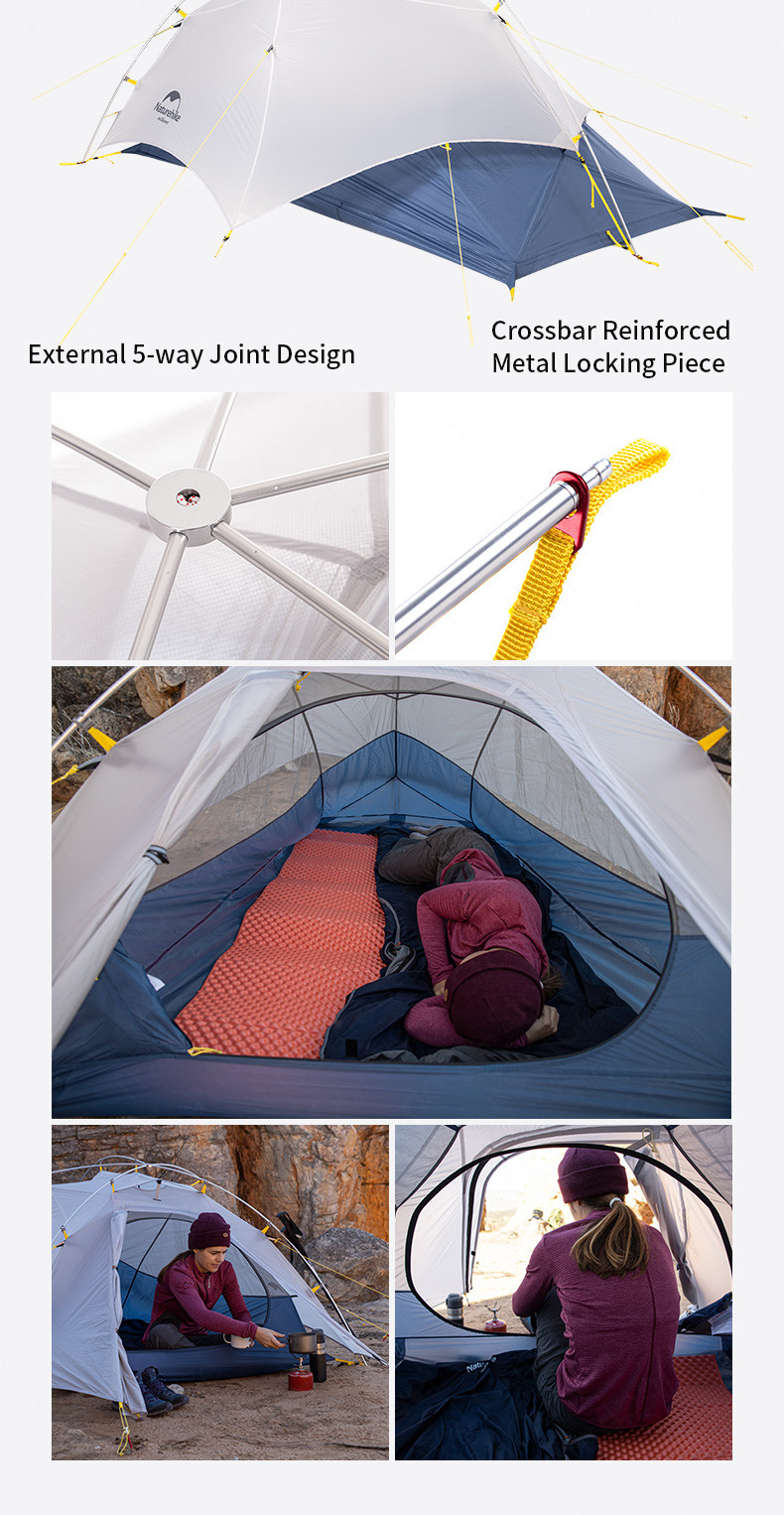 Cheap Goat Tents  Cloud Up   Wing UltraLight 15D 1.5KG 2 Person tent for Outdoor Camping Hiking With Free Mat Tents 